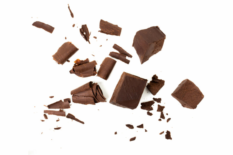 Broken pieces of chocolate, Chuncho Gold Grand Cru 70%